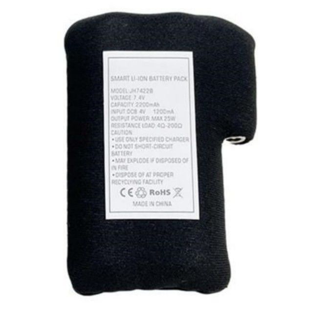 Czarny materiał owinięty 18650 akumulator litowo-jonowy 2S1P 7.4V 2000mAh 2200mAh 2600mAh 3500mAh akumulatory do podgrzewanych rękawiczek
