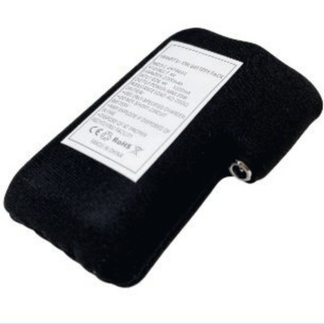 Czarny materiał owinięty 18650 akumulator litowo-jonowy 2S1P 7.4V 2000mAh 2200mAh 2600mAh 3500mAh akumulatory do podgrzewanych rękawiczek
