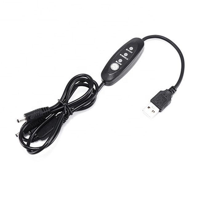 Niskonapięciowy kabel USB DC 13 cm Prosty kabel USB z wyłącznikiem zasilania