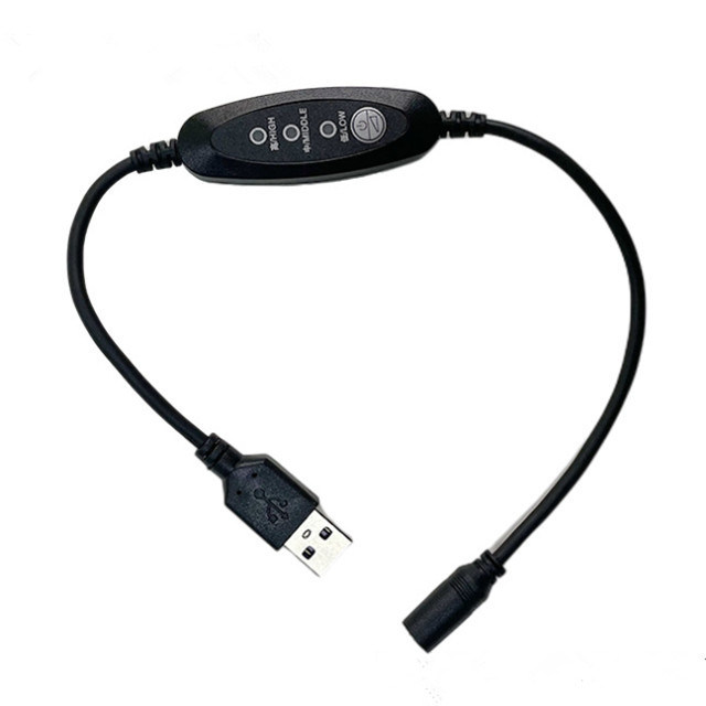 Niskonapięciowy kabel USB DC 13 cm Prosty kabel USB z wyłącznikiem zasilania