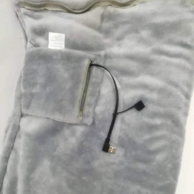Niskonapięciowy podgrzewany koc na podczerwień 80 x 150 cm Bezpieczne podgrzewane prześcieradło z USB