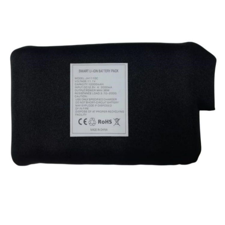 Zimowe ogrzewane ubrania Akumulator 7,4V 12V 10000mAh głowica ładowania prądu stałego Czarny kolor