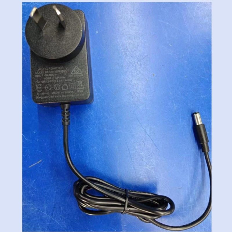 Adapter AC/DC 12V 2A Ładowarka AU wtyczka DC 5,5x2,1 mm wtyczka męska