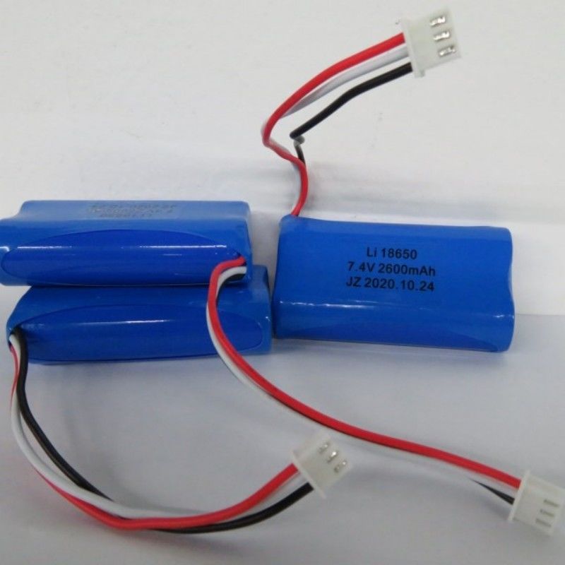 7.4V 2600mAh 18650 bateria z 3 przewodami i 3-pin kontakt dla maszyny POS