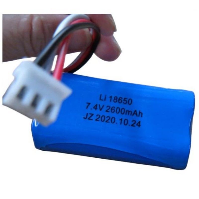 7.4V 2600mAh 18650 bateria z 3 przewodami i 3-pin kontakt dla maszyny POS