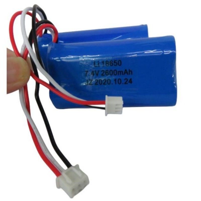 7.4V 2600mAh 18650 bateria z 3 przewodami i 3-pin kontakt dla maszyny POS