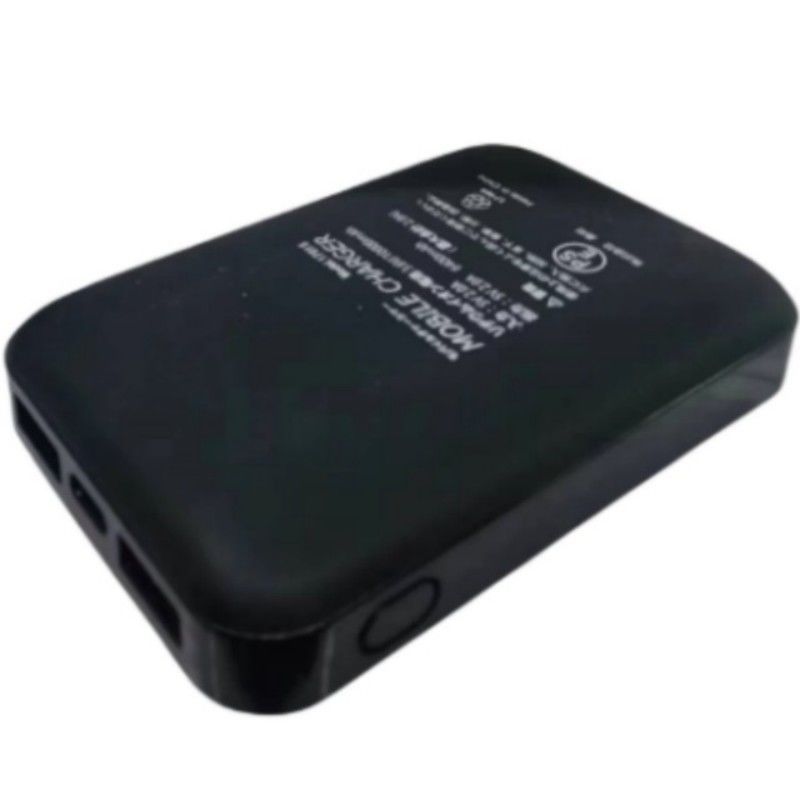 Powerbank 5V 2A USB 10000 Mah Podwójny port USB Czarny Power Bank na baterie