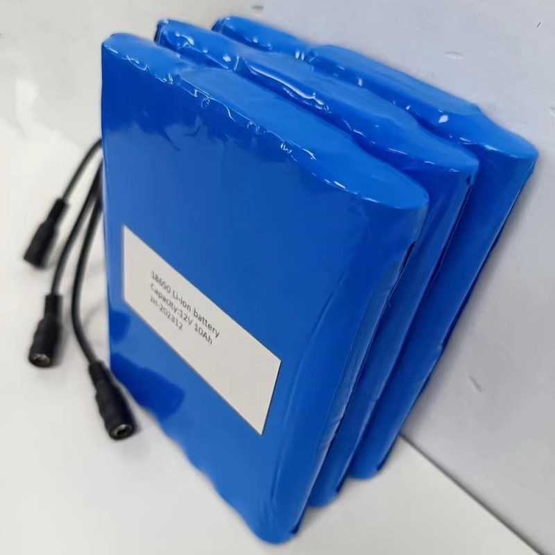 Płaski zestaw baterii 12V 10Ah 18650 bateria litowa 3s4p z wtyczką stałą dla podgrzewacza PVC