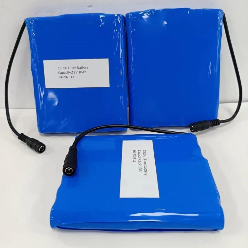 Płaski zestaw baterii 12V 10Ah 18650 bateria litowa 3s4p z wtyczką stałą dla podgrzewacza PVC