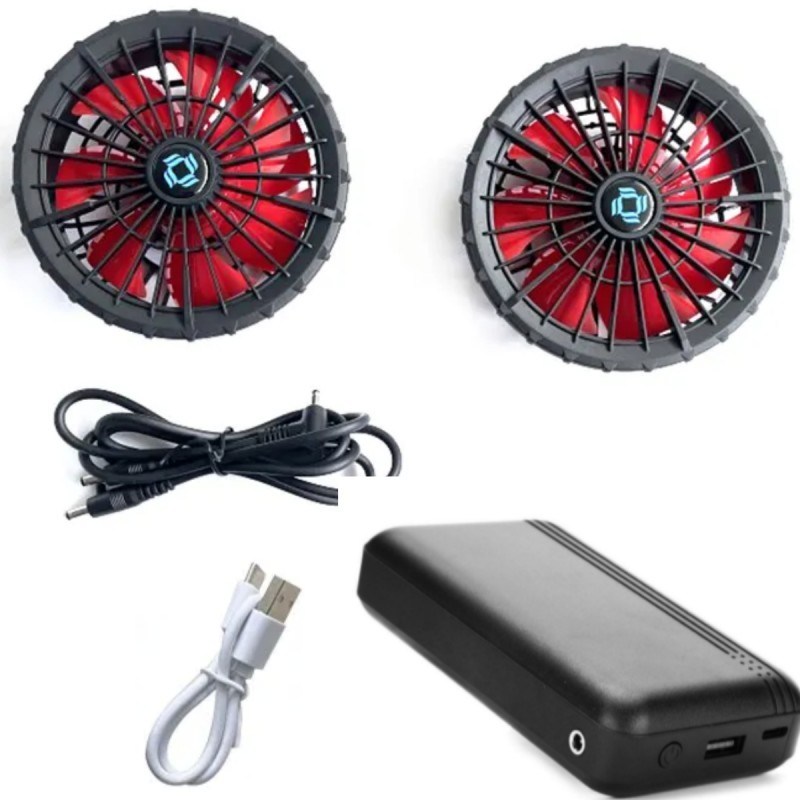 Odzież robocza kurtka chłodząca wentylator zestaw baterii 12V 10000mAh z chińskim silnikiem bez szczotki