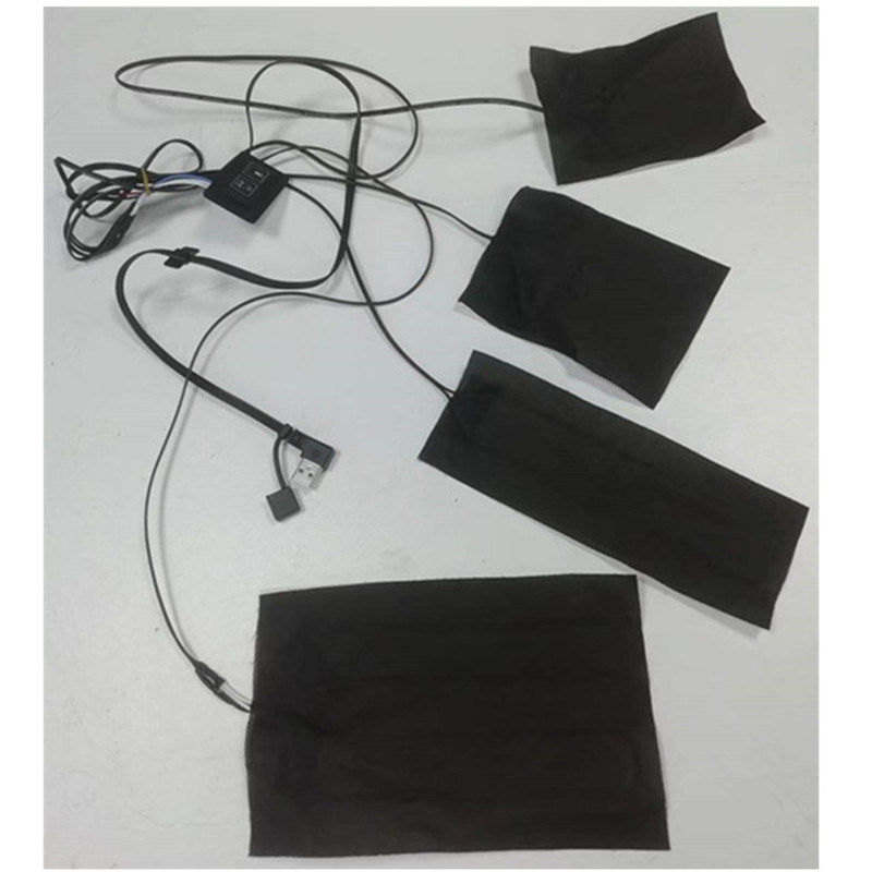 Podgrzewacz do kurtki 4 podgrzewacze 4 w 1 Dalekie podczerwień 5V USB podgrzewacz do ubrań