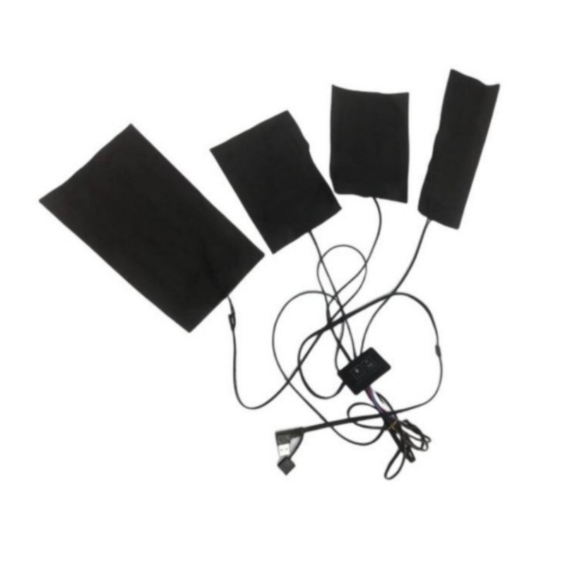 Podgrzewacz do kurtki 4 podgrzewacze 4 w 1 Dalekie podczerwień 5V USB podgrzewacz do ubrań