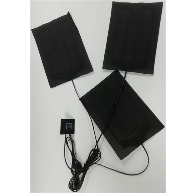 Daleko podczerwone ubrania podkłady grzewcze 3 w jednym 5V USB Heater sheet dla kurtki