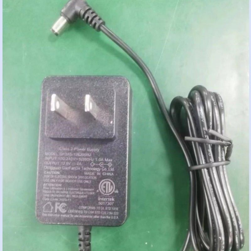 Ładowarka akumulatora 12V 2A US Plug DC Bend Head 90° 2.1 mm Barrel Jack Two Amp