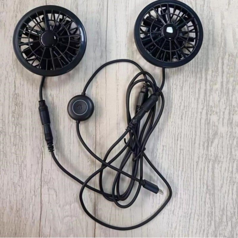 Fan spodni 2 sztuk Mały wentylator chłodzący 5V z wtyczką typu C