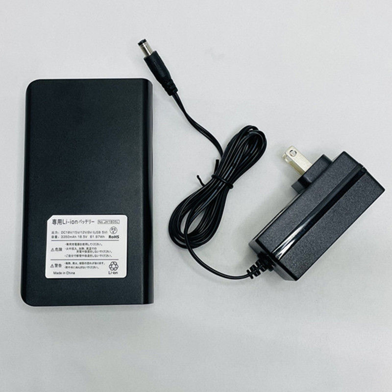 Akumulatory Powerbanks DC 4 poziom napięcie wyjściowe 18V 15V 12V 9V dla letniego wentylatora płaszcza