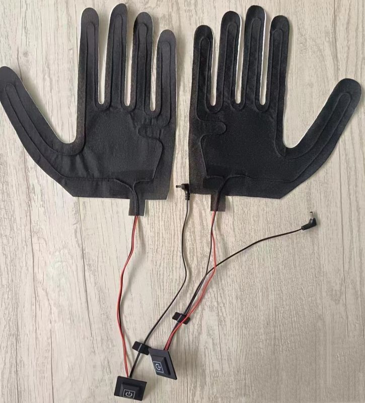 Niestandardowa podkładka grzewcza 7,4 V do rękawic z wtyczką DC 3,5x1,35 mm