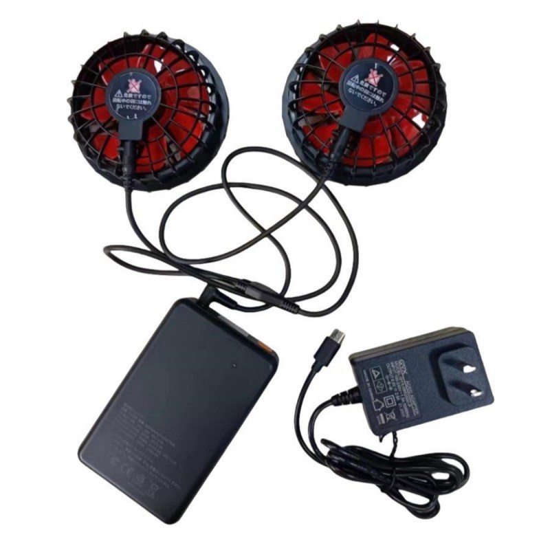 19V zestaw baterii wentylatora 20000mAh dla letniej kamizelki chłodzącej 12h czasu pracy