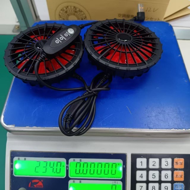 Wentylator chłodzący do kurtki 12V Wentylator USB Kontrola prędkości wiatru 12V Wysoka 9V Średnia 5V Niska