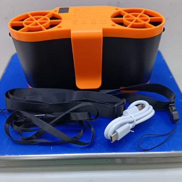 Przenośny wentylator na talię z baterią 20000mAh, 6 poziomami regulacji prędkości i funkcją power banku