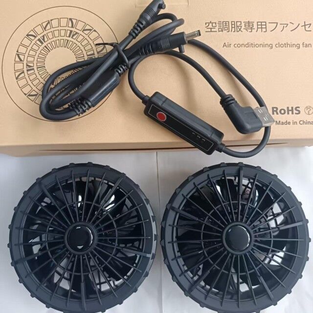 Latowe chłodzące wentylatory odzieży zewnętrznej z 3 poziomem prędkości dla fanków chłodzących kurtki Super Cienkie 34mm